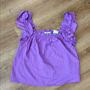 Lush Lavender Ruffled Top